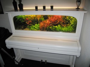 Recycled Piano Aquarium