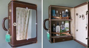 Recycled Suitcase Cabinet