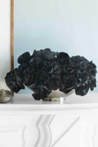 Black Paper Flower
