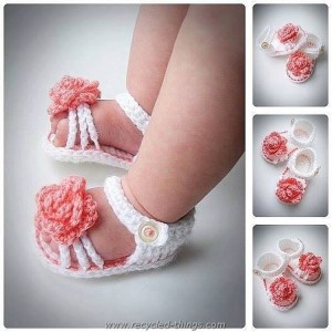 DIY Crochet Baby Sandals