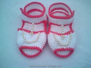 Elegant Crochet Baby Sandals