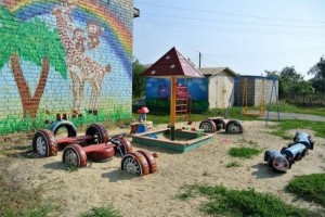 Kids Playland with Recycled Tires