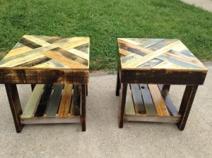 Pallet Patio Stools