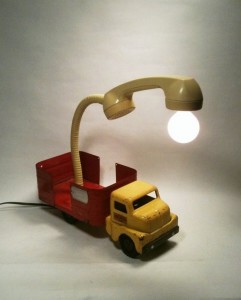 Recycled Lamp Art
