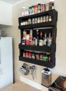 Recycled Pallet Spice Rack