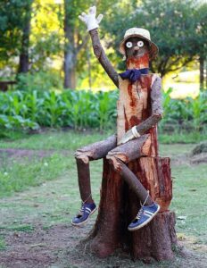 Log Wood Garden Craft