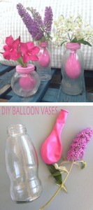 Plastic Bottles Ballon Vases