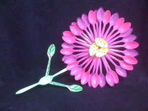 Plastic Spoons Flower