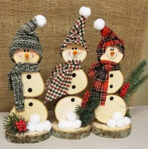 Wood Log Christmas Idea