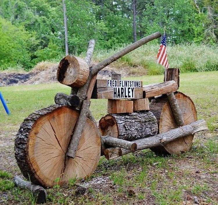 Wood Logs Bike