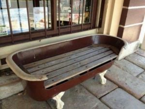 Old Bathtub Bench