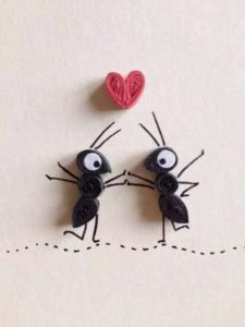Paper Quilling Art Ants