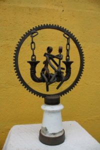 Recycled Bicycle Parts Art