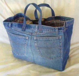 Recycled Jeans Bag