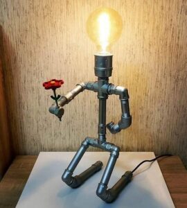 Recycled Pipe Lamp