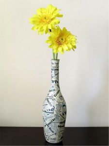 Vase decoupage