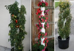 PVC Pipe Vertical Planter