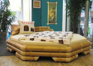 Bamboo Round Bed Idea