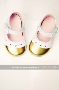 Gold Tip Baby Mary Janes