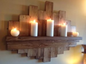 Recycled Wood Wall Shelf