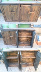 Big Wood Pallet Cabinet