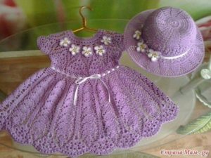Crochet Frock and Hat