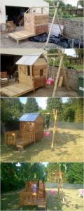 DIY Pallet Playhouse