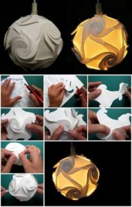 DIY Wonderful Paper Lamp or Chandelier