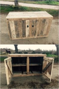 Old Pallet Cabinet