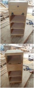 Pallet Side Table or End Table with Drawers