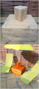 Pallet Umbrella Stand