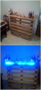 Pallet Bar with Lights