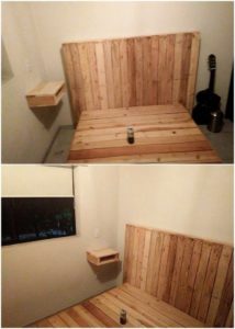Pallet Bed and Headboard