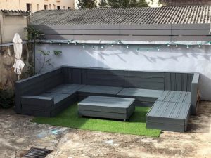 Pallet Garden Couch Set and Table