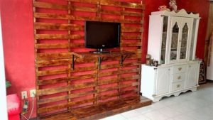 Pallet Wall LED Holder and Wall Decor