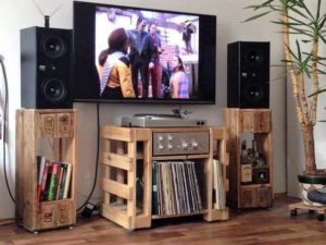 Wood Pallet Entertainment Center