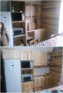 DIY Pallet Kitchen Cabinets