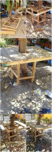DIY Pallet Tree Table