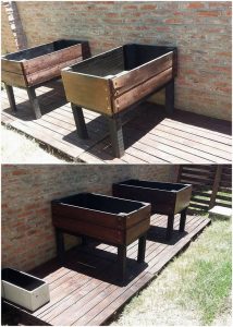 Pallet Planter Boxes