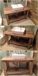 Pallet Sink Table