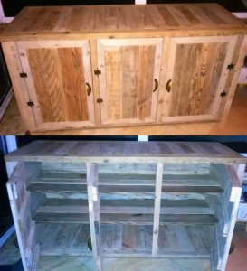 Recycled Pallet Cabinet