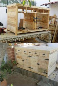 DIY Pallet Cabinet