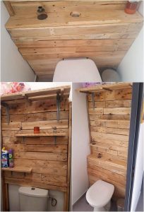 Pallet Bathroom Creation