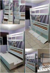 Pallet Bed with Storage