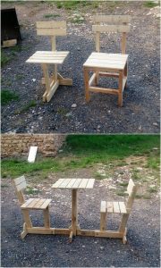 Pallet Chairs and Center Table
