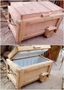 Pallet Cooler on Wheels
