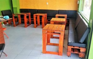 Pallet Couch and Tables