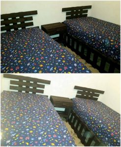 Pallet Double Bunk Bed