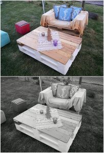 Pallet Garden Bench and Table