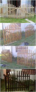 Pallet Garden Fence Gate